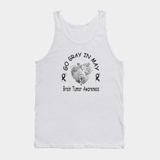 Go Gray In May Brain Cancer Tumor Awareness Tank Top